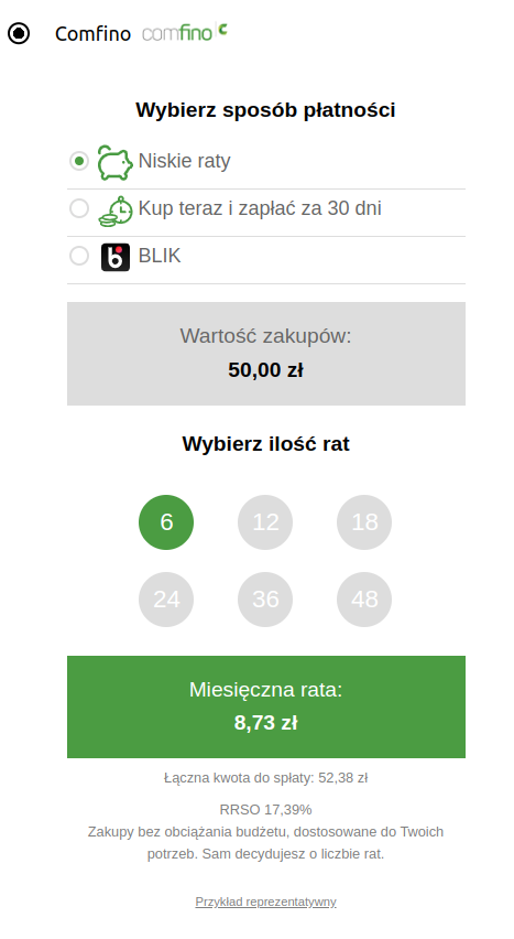 Metody płatności — rozwinięte