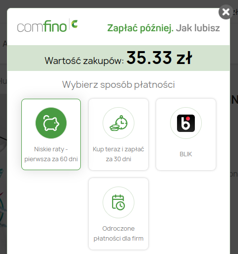 Baner z rozszerzonym kalkulatorem rat